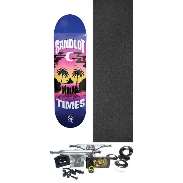 Sandlot Times Skateboards Skull Island Skateboard Deck - 8.5" x 31.25" - Complete Skateboard Bundle